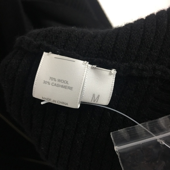 Kokun | Ridged Zip Cashmere Blend Poncho M - Picture 6 of 6